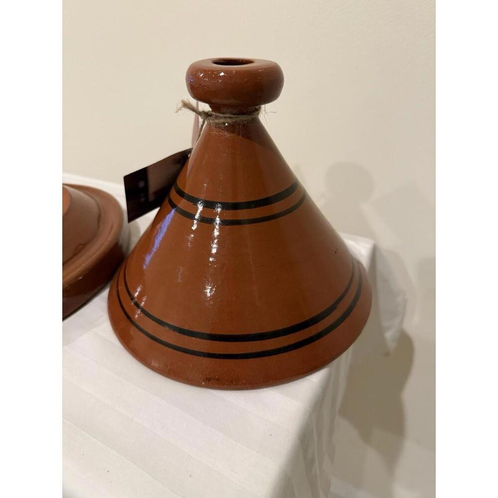 Moroccan Cooking Tagine Pot Tajine Lead Free Terra Cotta glazed Large 12" - Picture 11 of 12